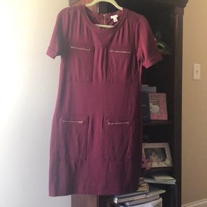 Burgundy dress